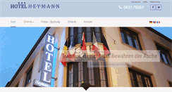 Desktop Screenshot of hotel-heymann.de